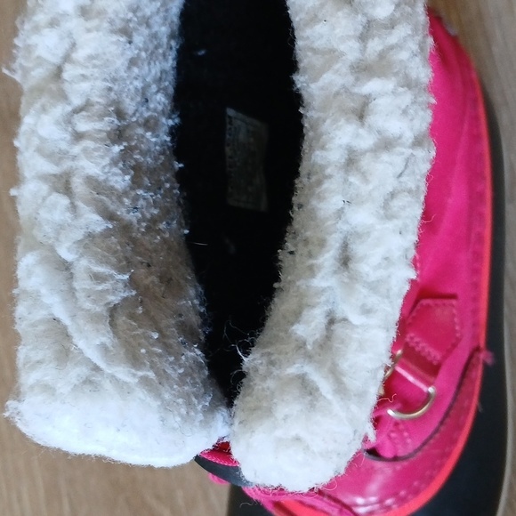 Girls Boots Sorel Yoot Pac Nylon Waterproof Rubber Soles Sherpa C… - Picture 11 of 12